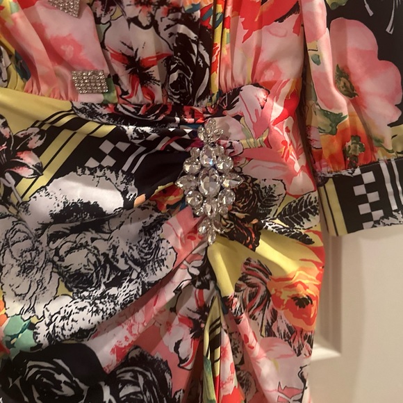 Comino Couture London Drape Silk Designer Dress - Picture 6 of 11